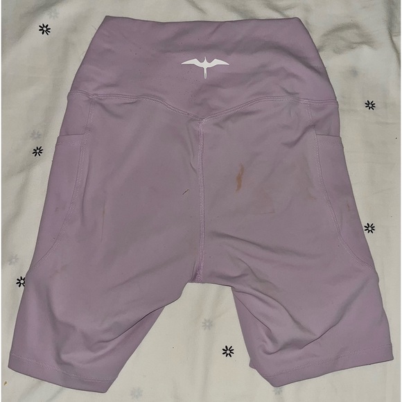 IWA COMPANY LILAC BIKER SHORTS W/ POCKETS - Picture 2 of 2